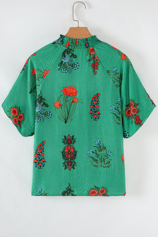 Floral Print Relaxed Fit Blouse