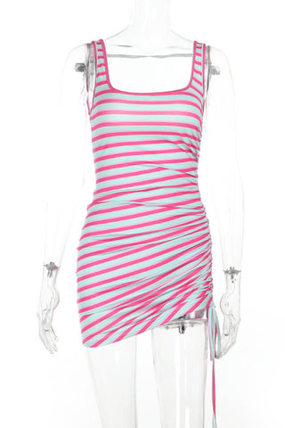 Sleeveless Striped Sundress