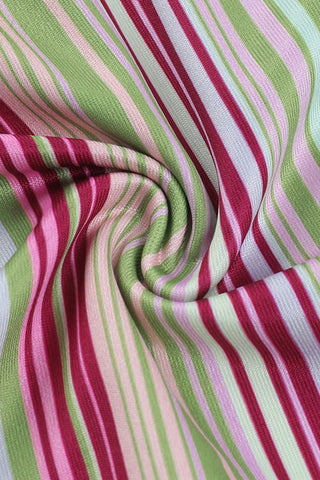 Patterned Square-Neck Blouse