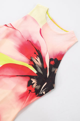 Sleeveless Floral Maxi Dress