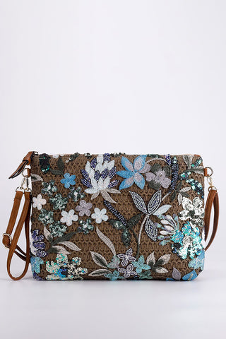 Floral Detail Clutch Bag