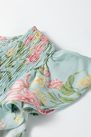Floral Tiered Midi Dress