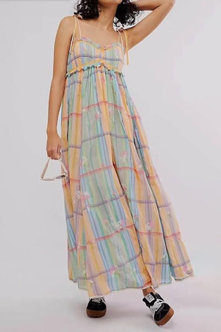 Tie-Strap Flowy Dress