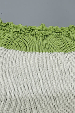 Strapless Knit Casual Set