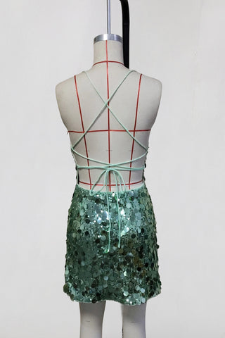 Sequin-Embellished Vacation Dress