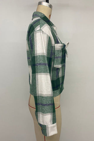 Chic Button-Up Plaid Shacket