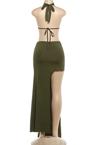 Elegant Draped Evening Gown