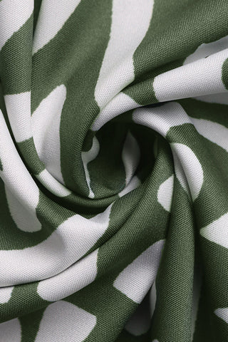 Drawstring Waist Printed Dress