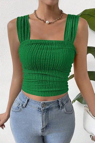 Ruched Crop Tank