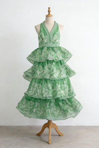 Tiered Halter Casual Dress