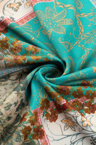 Strapless Printed Midi Dress