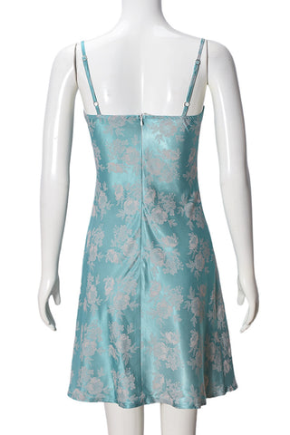 Spaghetti Strap Floral Casual Dress