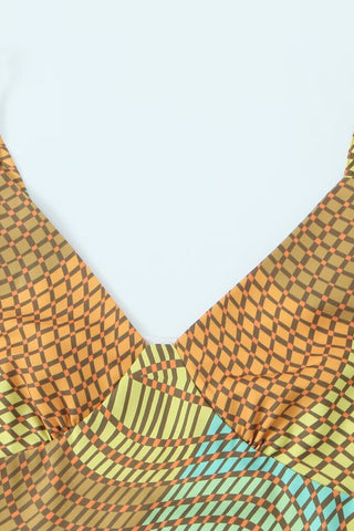 Abstract Print Cami Dress