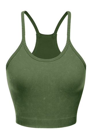 Racerback Ribbed Tank Top