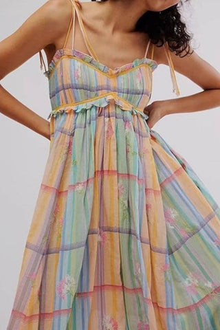 Tie-Strap Flowy Dress