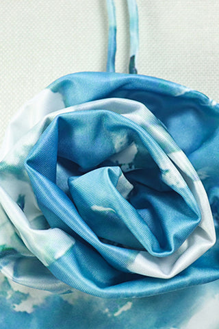 Halter Neck Floral Maxi Dress