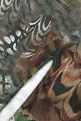 Halter Neck Maxi Dress With Abstract Print