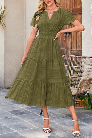 Bohemian Dress with Flowy Details