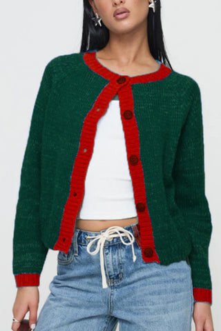 Button-Up Knit Cardigan