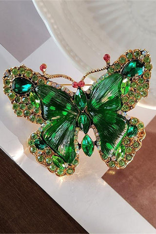 Butterfly Crystal Brooch