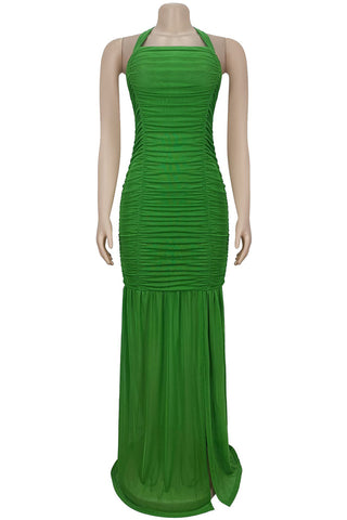 Elegant Halter Maxi Dress