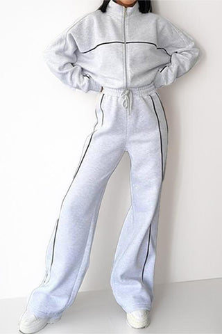 Stylish Two-Piece Track Suit Set