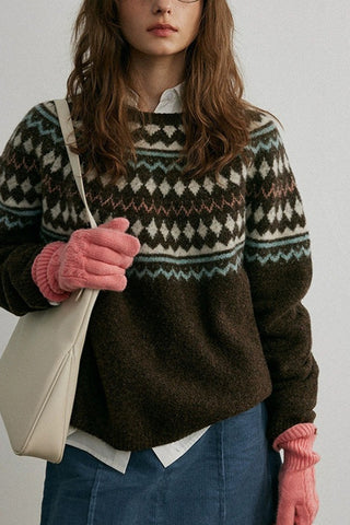Stylish Graphic Pattern Sweater