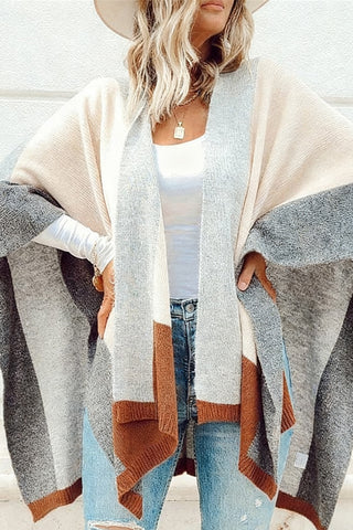 Geometric Open-Front Shrug