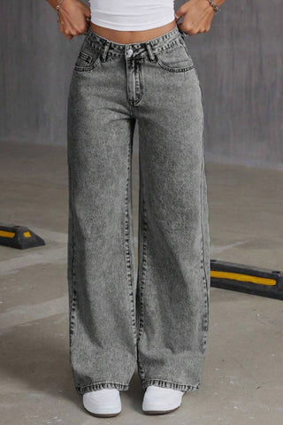 Bow Detail Straight Jeans