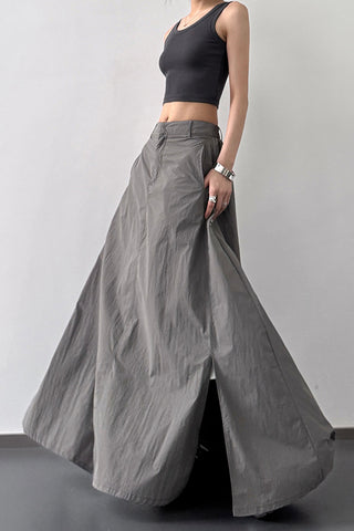 Sleek Maxi Skirt with Side Pockets