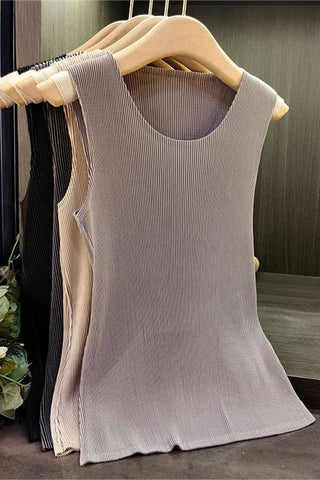 Stylish Ribbed Tank Top