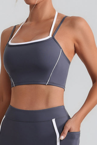 Strappy Cropped Tank Top