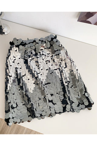 Sequin Night-Out Mini Skirt