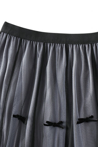 Elegant Pleated Tulle Skirt