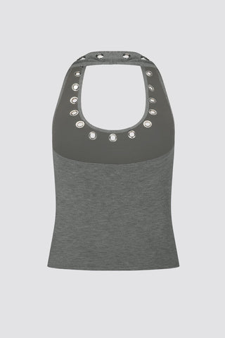 Grommet Detail Racer Tank