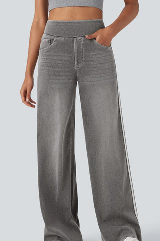 Wide-Leg Casual Track Pants
