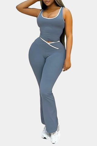 Cami Top and Flare Pants Set