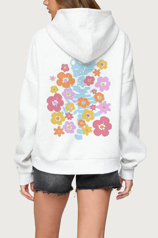 Graphic Print Oversized Hoodie