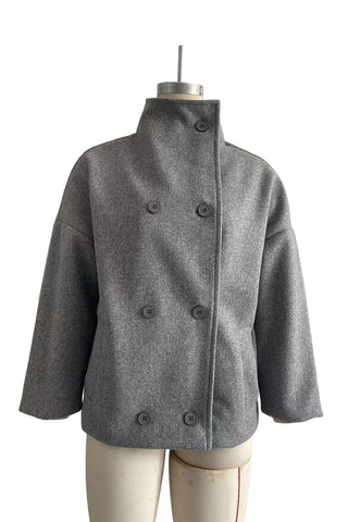 Chic Buttoned Double-Breasted Jacket