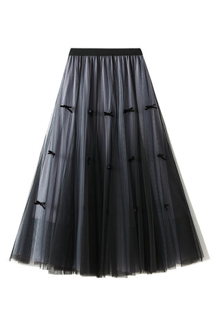 Elegant Pleated Tulle Skirt