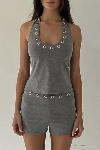 Grommet Detail Racer Tank