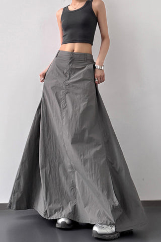 Sleek Maxi Skirt with Side Pockets