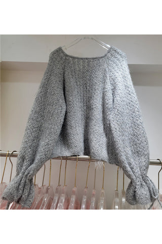 Embellished Fluffy Sweater