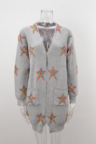 Stylish Open-Front Knit Cardigan