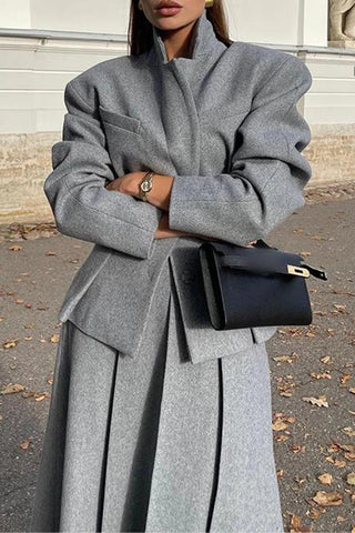 Tailored Blazer and Skirt Set