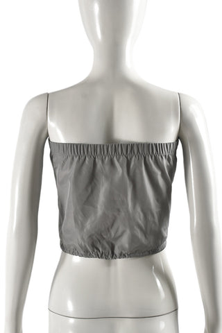 Zip Front Drawstring Tank Top