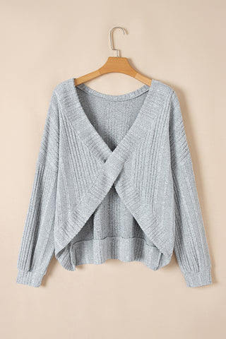 Ribbed Knit Pullover Top