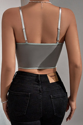 Chain Embellished Bustier Camisole