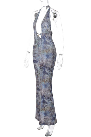 Elegant Halter Maxi Dress