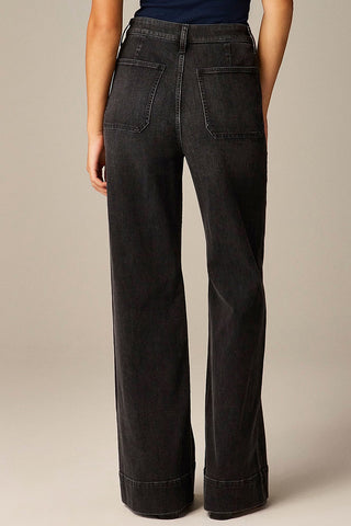 High-Waist Straight-Leg Jeans